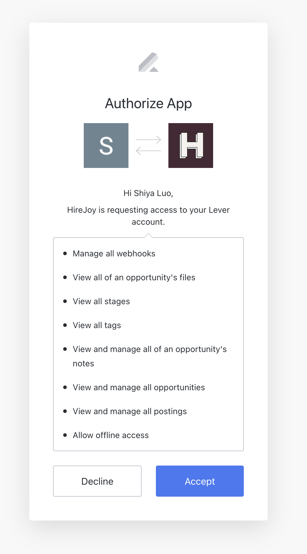 Authorize HireJoy